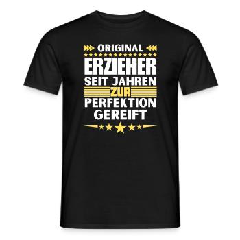 Educators Matured to Perfection - Men's T-Shirt - black - Front - AI Model Male 178 light (178cm)