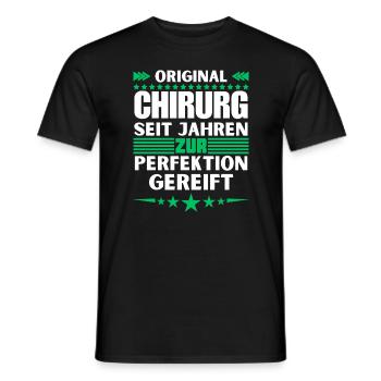 Surgeon Matured to Perfection - Men's T-Shirt - black - Front - AI Model Male 178 light (178cm)