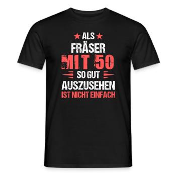 Avec 50 fraises esthétiques - T-shirt homme - noir - Devant - AI Model Male 178 light (178cm)