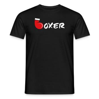 Boxer - Männer T-Shirt - Schwarz - Vorne - AI Model Male 178 light (178cm)