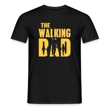 The Walking Dad gift for the father - Men's T-Shirt - black - Front - AI Model Male 178 light (178cm)