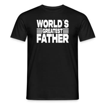 Le plus grand père du monde - T-shirt homme - noir - Devant - AI Model Male 178 light (178cm)