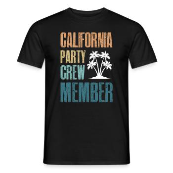 Équipe de fête en Californie - T-shirt homme - noir - Devant - AI Model Male 178 light (178cm)