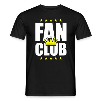 Fan Club Krone - T-shirt homme - noir - Devant - AI Model Male 178 light (178cm)