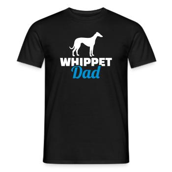 Whippet - Männer T-Shirt - Schwarz - Vorne - AI Model Male 178 light (178cm)