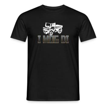 Unimog 406, 4x4, véhicule utilitaire, camion - T-shirt homme - noir - Devant - AI Model Male 178 light (178cm)
