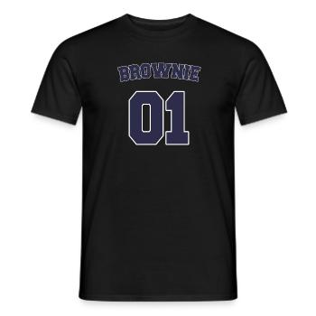 Brownie pour tous les Bruns Amis Poilus Tenues - T-shirt homme - noir - Devant - AI Model Male 178 light (178cm)