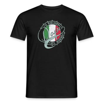 IL Migliore Papa Del Mondo Bester Papa der Welt - Männer T-Shirt - Schwarz - Vorne - AI Model Male 178 light (178cm)
