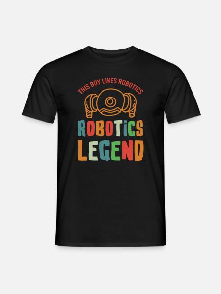 Robotics Legend Mechanic Engineer Robot - Men's T-Shirt - black