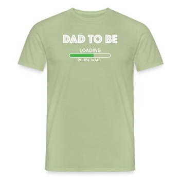 Daddy should charge | Child, Baby on board, Kita - Men's T-Shirt - sage - Front - AI Model Male 178 light (178cm)