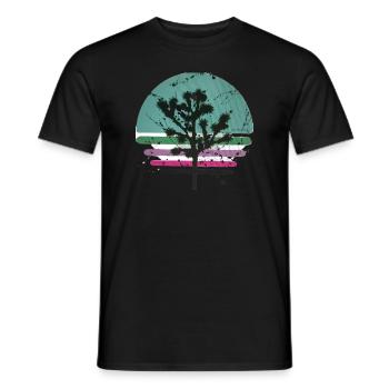 parc national de joshua Tree - T-shirt homme - noir - Devant - AI Model Male 178 light (178cm)