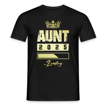 Tante 2025 Loading - Männer T-Shirt - Schwarz - Vorne - AI Model Male 178 light (178cm)