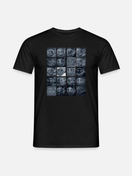 Smoking faces - Men's T-Shirt - black