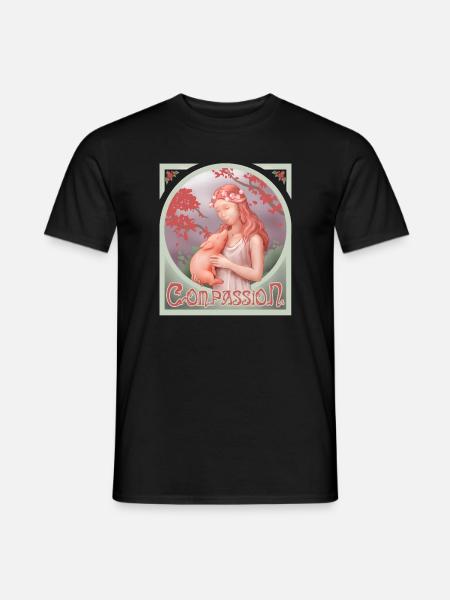 Art Nouveg - Compassion - Männer T-Shirt - Schwarz
