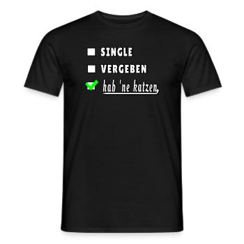 Avoir un cadeau de chat pour les amoureux des chats - T-shirt homme - noir - Devant - AI Model Male 178 light (178cm)