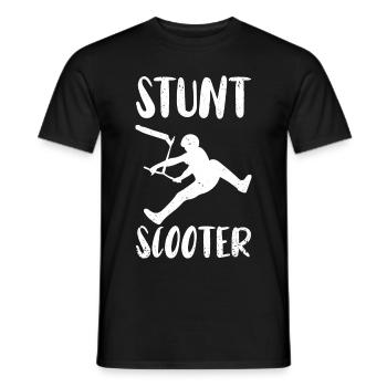 Stuntscooter Scooter Pedal Scooter - Men's T-Shirt - black - Front - AI Model Male 178 light (178cm)