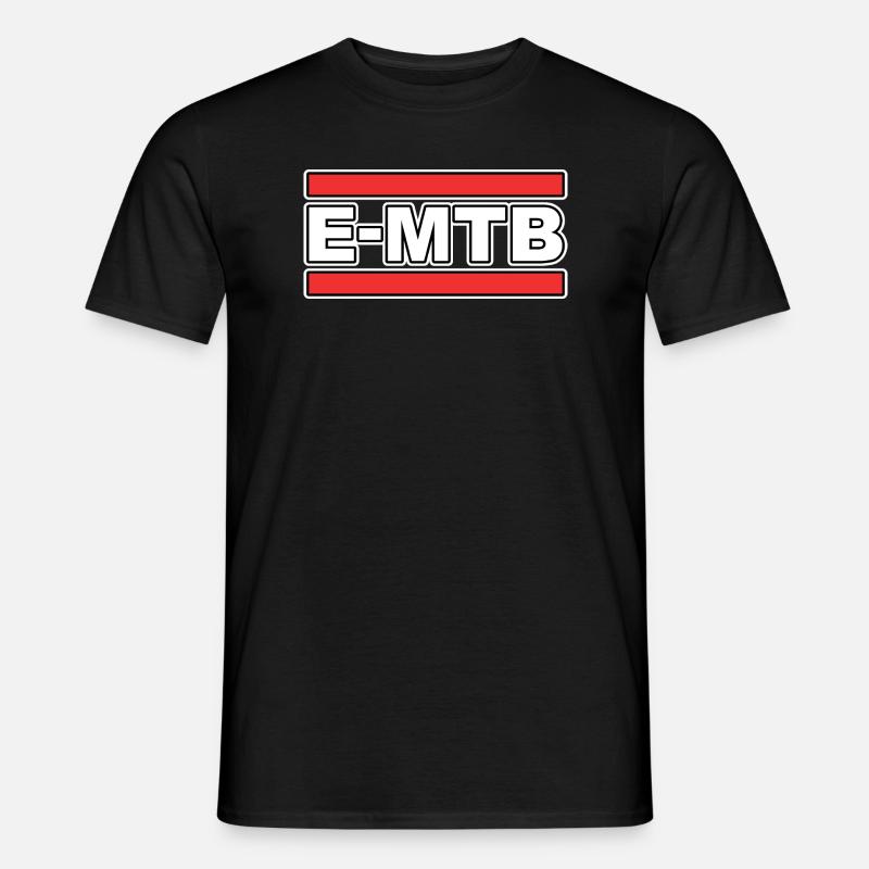 E-MTB - Männer T-Shirt - Schwarz