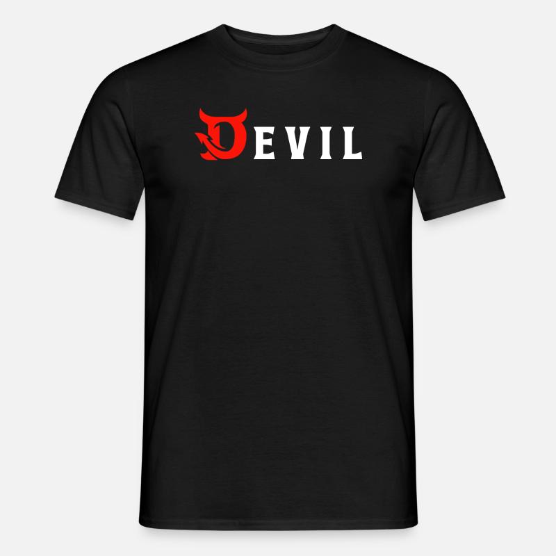 Devil - Teufel - Männer T-Shirt - Schwarz