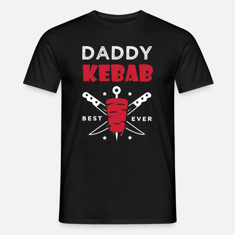 daddy kebab gift dad chef best kebab Men’s T-shirt