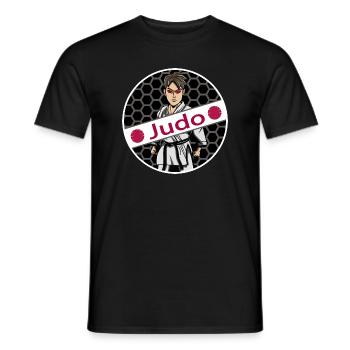 judo judoka hajime dan - T-shirt homme - noir - Devant - AI Model Male 178 light (178cm)