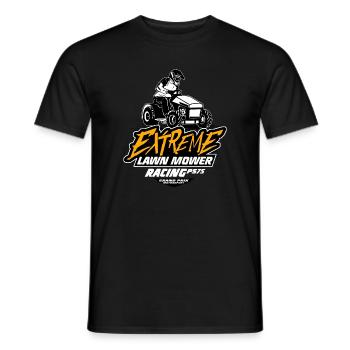 Tracteur de pelouse - Course de tracteurs de pelouse - T-shirt homme - noir - Devant - AI Model Male 178 light (178cm)
