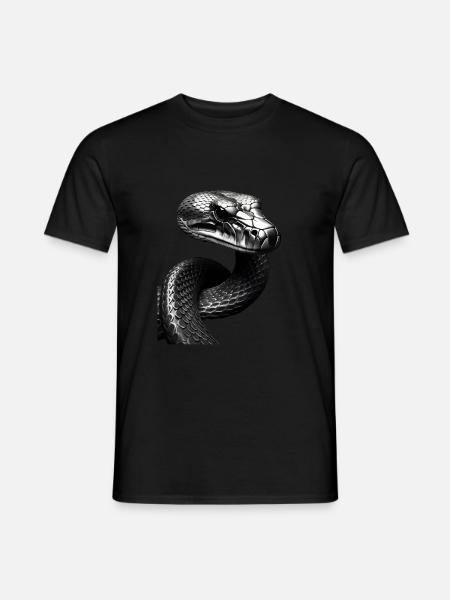 Metallic Cobra - Männer T-Shirt - Schwarz