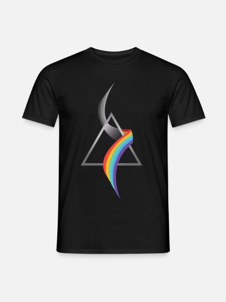 Optics refraction - Men's T-Shirt - black