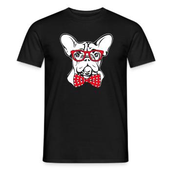 BULLDOG FRANÇAIS Sweet Frenchie Wilsigns - T-shirt homme - noir - Devant - AI Model Male 178 light (178cm)