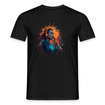 CLUB NIGHTS - Männer T-Shirt - Schwarz - Vorne - AI Model Male 178 light (178cm)