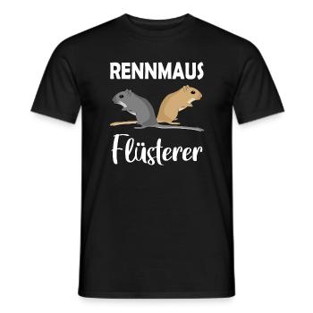 Rennmaus-Flüsterer - Männer T-Shirt - Schwarz - Vorne - AI Model Male 178 light (178cm)