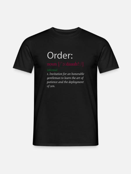 John Bercow Order Definition Brexit saying funny - Men's T-Shirt - black