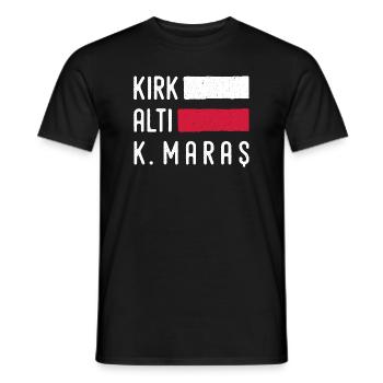 Maras 46 Turquie Turkiye Cadeau Vacances TR Turk - T-shirt homme - noir - Devant - AI Model Male 178 light (178cm)