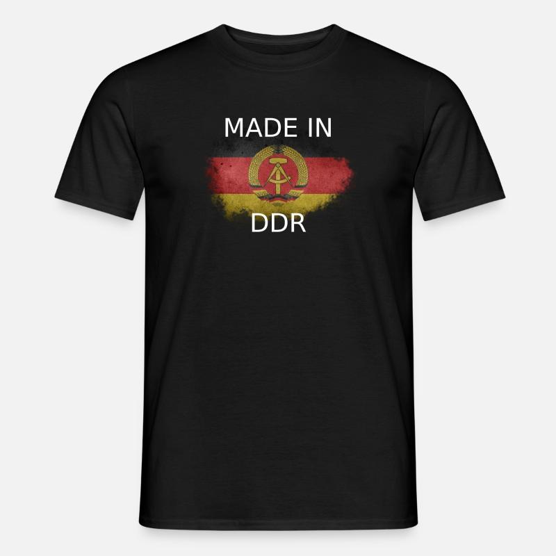 Made in DDR - Männer T-Shirt - Schwarz