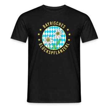 Bayrisches Glückspflanzerl - Männer T-Shirt - Schwarz - Vorne - AI Model Male 178 light (178cm)