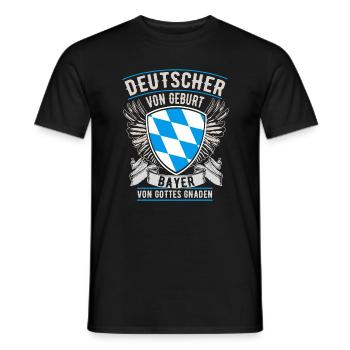 Bayer von Gottes Gnaden - Männer T-Shirt - Schwarz - Vorne - AI Model Male 178 light (178cm)
