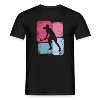Hockey Player Field Hockey Player Women Hockey - Men's T-Shirt - black - Front - AI Model Male 178 light (178cm)