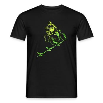 Quad Bike Offroad Heart Line Quad Bike ATV - Men's T-Shirt - black - Front - AI Model Male 178 light (178cm)