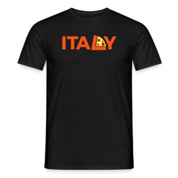 Italy - Männer T-Shirt - Schwarz - Vorne - AI Model Male 178 light (178cm)