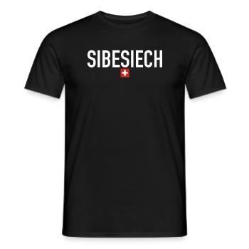 Sibesiech | Schweiz, lustige Sprüche, Fondue - Männer T-Shirt - Schwarz - Vorne - AI Model Male 178 light (178cm)