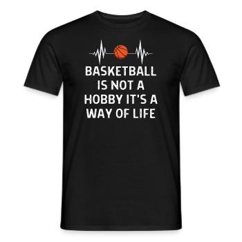 Basketball Spieler Basketballer Sprüche Geschenk - Männer T-Shirt - Schwarz - Vorne - AI Model Male 178 light (178cm)