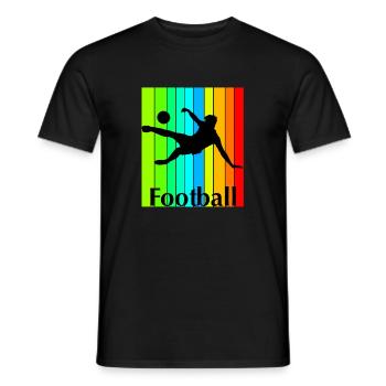 Football Fussball Soccer - Männer T-Shirt - Schwarz - Vorne - AI Model Male 178 light (178cm)