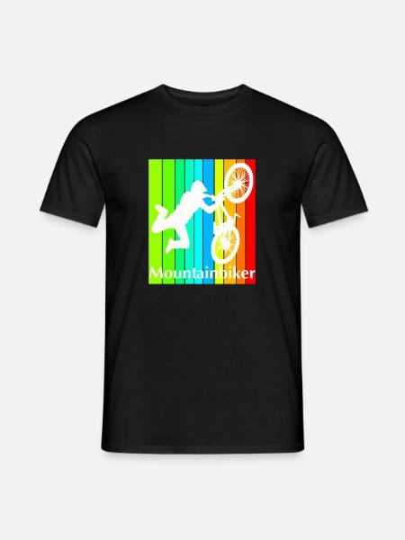 Mountainbiker - Männer T-Shirt - Schwarz
