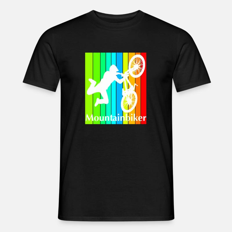 Mountainbiker - Männer T-Shirt - Schwarz