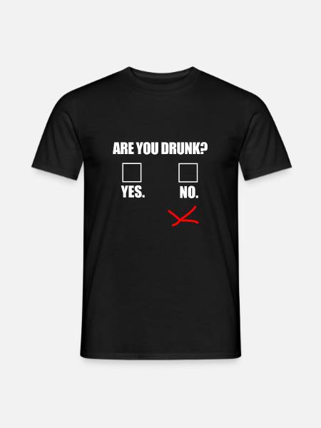 T’es un ivrogne ivre - T-shirt homme - noir