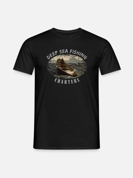 Deep Sea Fishing Charters - Männer T-Shirt - Schwarz