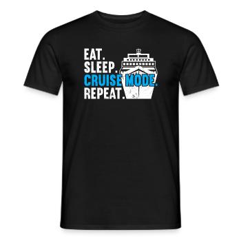 Croisière Croisière Vacances Croisière en famille - T-shirt homme - noir - Devant - AI Model Male 178 light (178cm)
