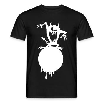 Das Monster auf dem weißen Planeten - Männer T-Shirt - Schwarz - Vorne - AI Model Male 178 light (178cm)
