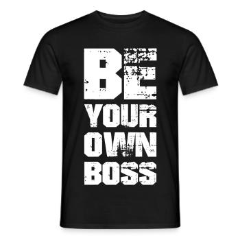 BE YOUR OWN - Men's T-Shirt - black - Front - AI Model Male 178 light (178cm)