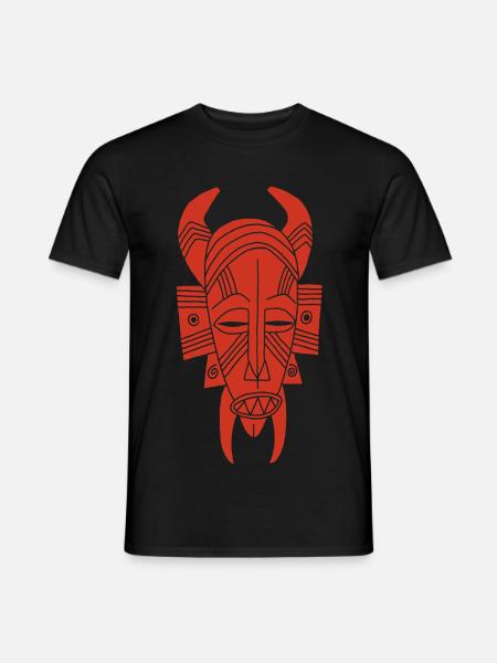 Afrikanischer Roter Dämon - Männer T-Shirt - Schwarz