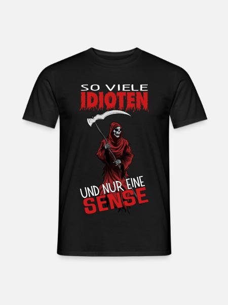 Tellement d’idiots et une seule faux - T-shirt homme - noir